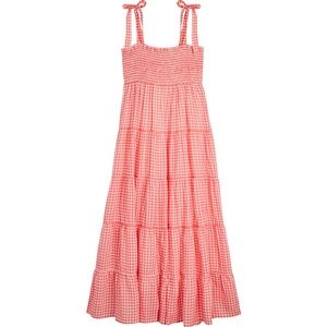 Maisonette x Roma Women's Sisi Smocked Dress Red Gingham